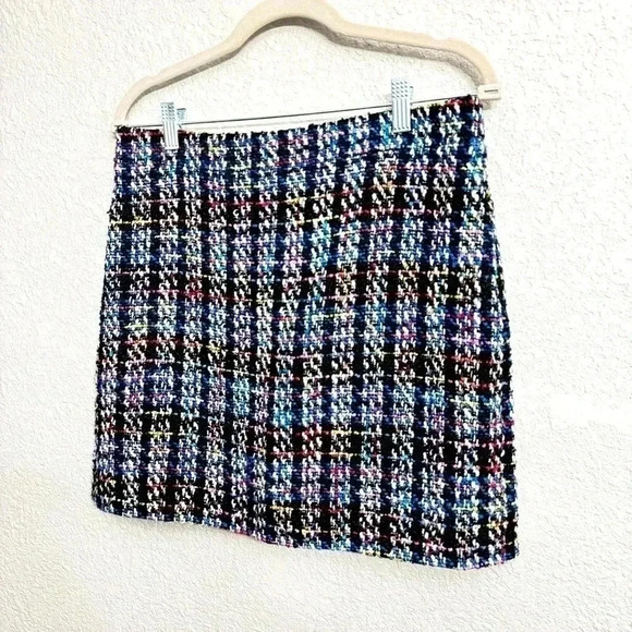 J CREW Multicolored Tweed Mini Skirt - Size 6 - Picture 2 of 7